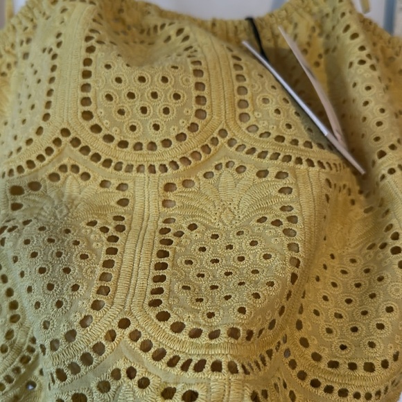 GREYLIN | Anthropologie Lucy Yellow Eyelet Tank - Picture 7 of 16